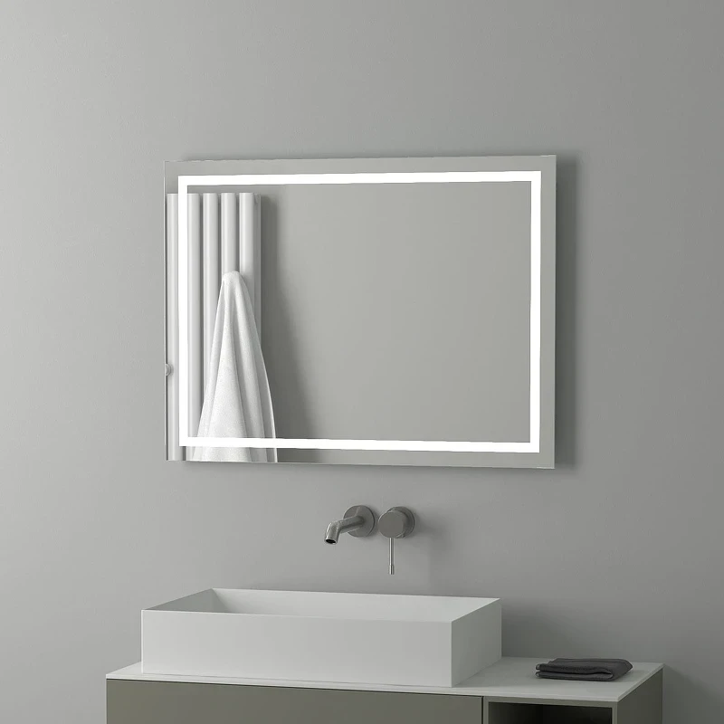 Зеркало Evoform Ledline 60x80 BY 2135 с подсветкой 24 W - без выключателя стекло