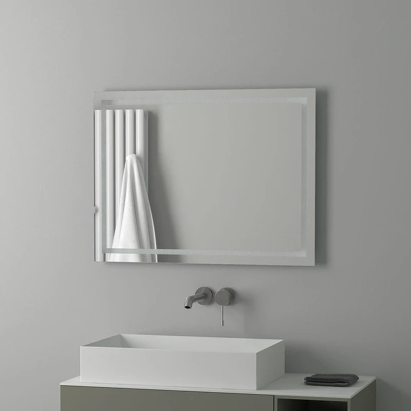 Зеркало Evoform Ledline 60x80 BY 2135 с подсветкой 24 W - без выключателя стекло