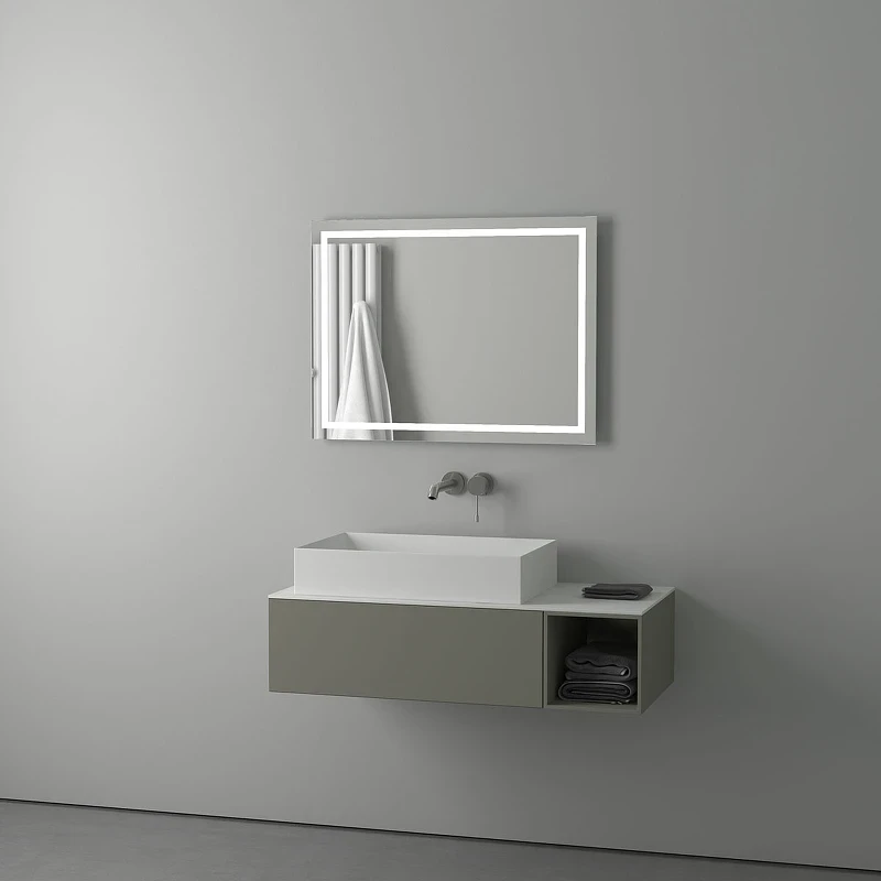 Зеркало Evoform Ledline 60x80 BY 2135 с подсветкой 24 W - без выключателя стекло