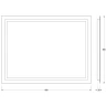 Зеркало Evoform Ledline 60x80 BY 2135 с подсветкой 24 W - без выключателя стекло