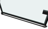 Душевой уголок Abber 100х100 AG05100B профиль Черный стекло прозрачное