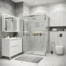 Душевая стенка Grossman Cosmo 80 200.K33.02.80.10.02 профиль Хром стекло шиншилла
