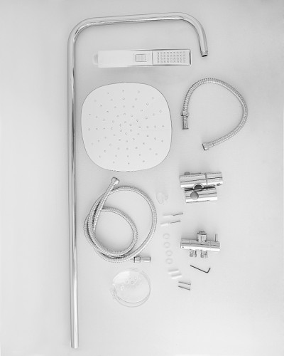 Душевая система Agger Marine S002cr Хром нержавеющая сталь на стену