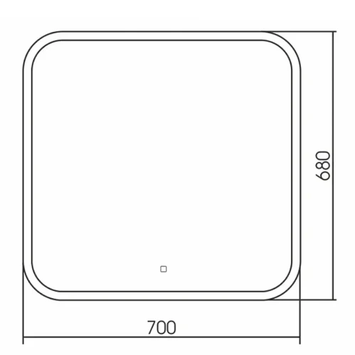 Зеркало Silver Mirrors Стив 70 ФР-00001136 с подсветкой с сенсорным выключателем стекло