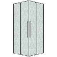 Душевой уголок Grossman Galaxy 100х100 300.K33.01.1010.10.02 профиль Хром стекло шиншилла
