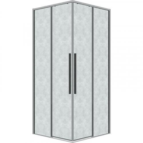 Душевой уголок Grossman Galaxy 100х100 300.K33.01.1010.10.02 профиль Хром стекло шиншилла