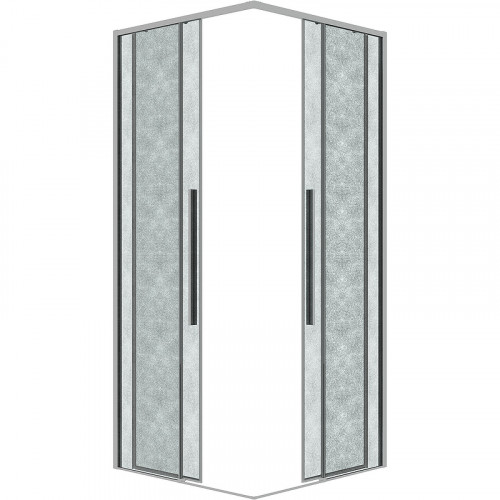 Душевой уголок Grossman Galaxy 100х100 300.K33.01.1010.10.02 профиль Хром стекло шиншилла