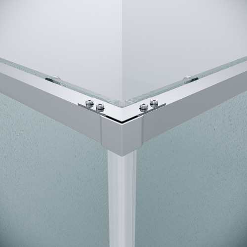 Душевой уголок Grossman Galaxy 100х100 300.K33.01.1010.10.02 профиль Хром стекло шиншилла