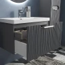 Тумба под раковину Equil Mirage 80 tpMIRAGE80.1Y-07 подвесная цвет Графит софт