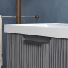 Тумба под раковину Equil Mirage 80 tpMIRAGE80.1Y-07 подвесная цвет Графит софт