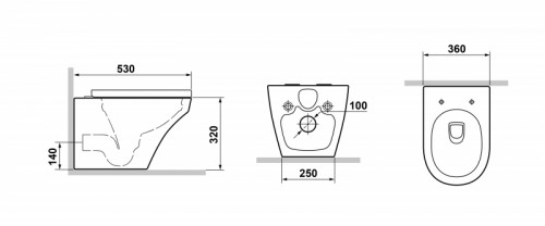 Унитаз Laguraty 9320 подвесной с сиденьем Микролифт фаянс подвесной