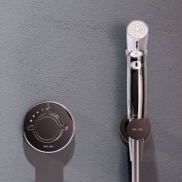 Гигиенический душ со смесителем AM.PM X-Joy F0H85A400 с термостатом Хром латунь на стену