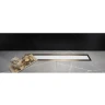 Душевой лоток Pestan Confluo Premium Line 450 White Glass Gold 13100120 с решеткой Белый глянцевый Золото глянцевое