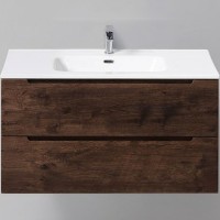 Тумба под раковину BelBagno Etna 90 ETNA-900-2C-SO-RW-P подвесная Rovere Moro МДФ / ЛДСП