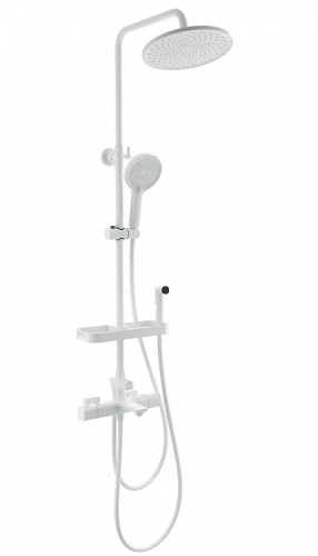 Душевая система Wonzon &amp; Woghand Solid WW-C3011-A1-MW с термостатом цвет Белый матовый