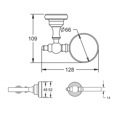 Мыльница Rose RG11Q RG1103Q цвет Бронза