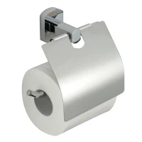 Держатель туалетной бумаги Savol S-009951 с крышкой цвет Хром