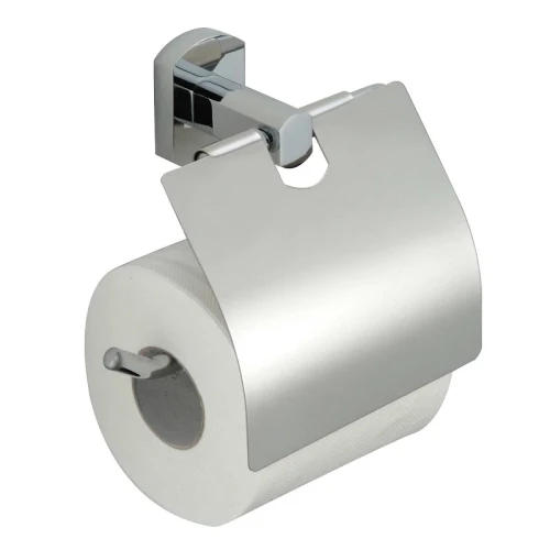 Держатель туалетной бумаги Savol S-009951 с крышкой цвет Хром