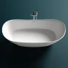 Ванна из искусственного камня Salini Noemi 185х81 101811G Белая глянцевая