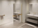 Душевая перегородка Vincea Walk in 100 VSW-1HR100MRG профиль цвет Матовый золотой стекло зеркальное
