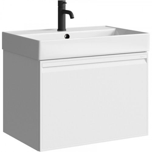 Тумба под раковину Aqwella Pure 65 PUR0165WM подвесная Белая матовая