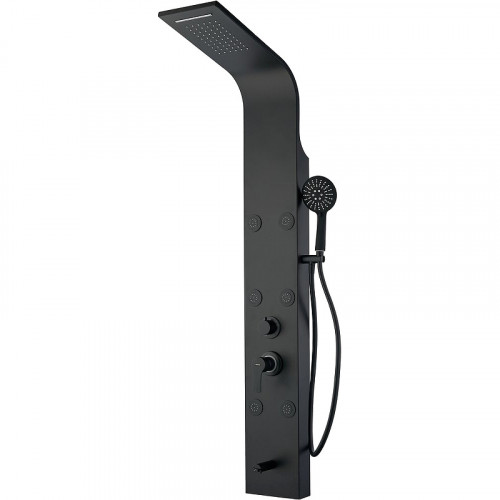 Душевая панель Aquanet Galaxy Black AP40-05 237440 Черный матовый алюминий на стену