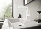 Смеситель для раковины Hansgrohe Finoris 76060700 Белый матовый латунь