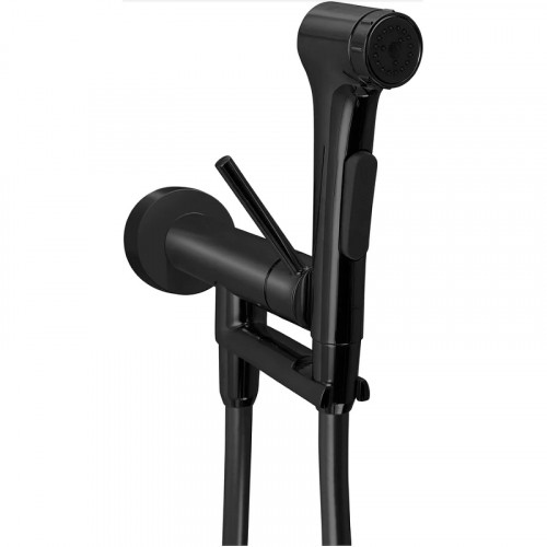 Гигиенический душ со смесителем Jacob Delafon Elate 2.0 E28317-BL Черный матовый латунь встраиваемый