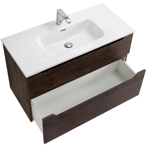 Тумба под раковину BelBagno Etna-H60 90 ETNA-H60-900-2C-SO-RW-P подвесная Rovere Moro МДФ / ЛДСП
