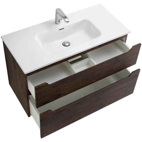 Тумба под раковину BelBagno Etna-H60 90 ETNA-H60-900-2C-SO-RW-P подвесная Rovere Moro МДФ / ЛДСП