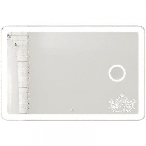 Зеркало Art&amp;Max Latina AM-Lat-1200-800-DS-F-X3 с подсветкой с сенсорным выключателем стекло