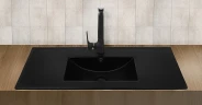 Раковина WeltWasser Deilbach 7517 100 MT-BL 10000005575 Черная матовая фаянс полувстраиваемая