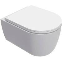 Унитаз AQUAme AQM2013PRO подвесной Белый глянец с сиденьем Микролифт фаянс подвесной