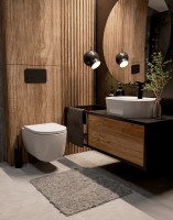Унитаз AQUAme AQM2013PRO подвесной Белый глянец с сиденьем Микролифт фаянс подвесной