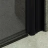 Душевая дверь Maybah Glass MGD-1672-6 700х1980 на монопетле Черный стекло графитовое