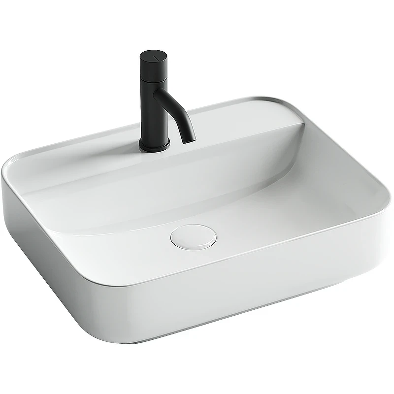 Раковина Ceramicanova Element 50 CN5015 Белая фарфор накладная