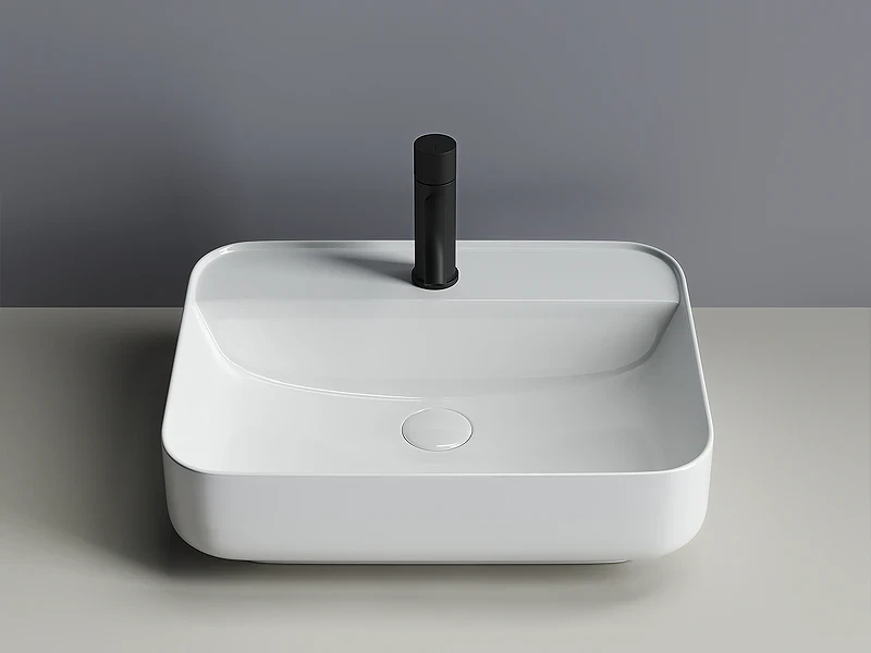 Раковина Ceramicanova Element 50 CN5015 Белая фарфор накладная