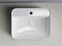 Раковина Ceramicanova Element 50 CN5015 Белая фарфор накладная