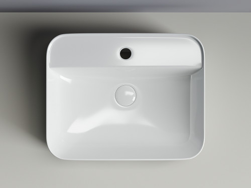 Раковина Ceramicanova Element 50 CN5015 Белая фарфор накладная