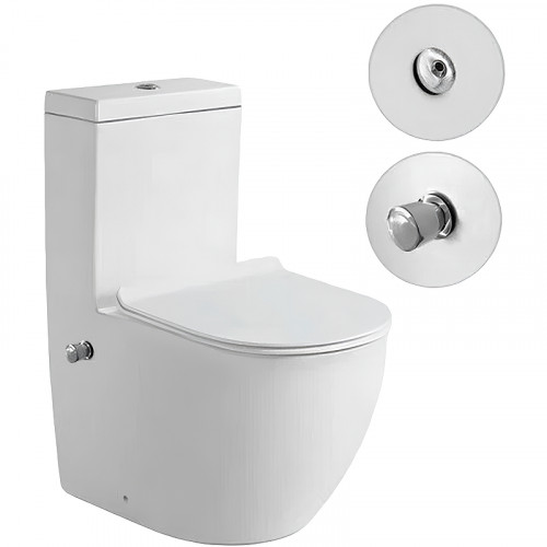 Унитаз биде SantiLine SL-5011SM-BD с бачком и сиденьем Микролифт фаянс напольный