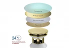 Донный клапан Aquatek AQ6002PG click-clack цвет Золото полированное
