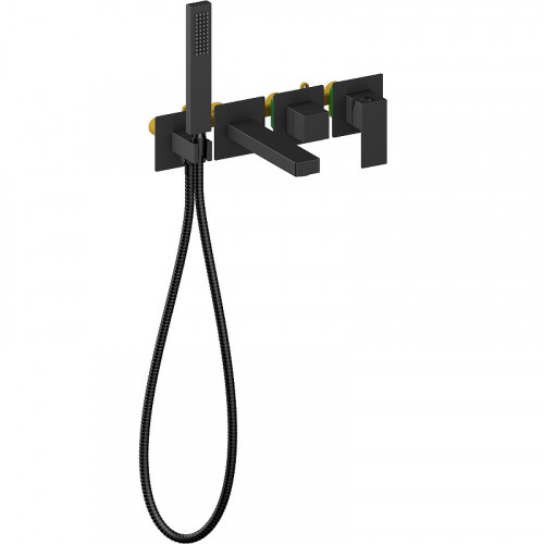 Смеситель для ванны Timo Selene 2014/03YSM Черный латунь встраиваемый