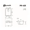 Кухонная мойка Practik 42 PR-M-425-002 цвет Бежевый