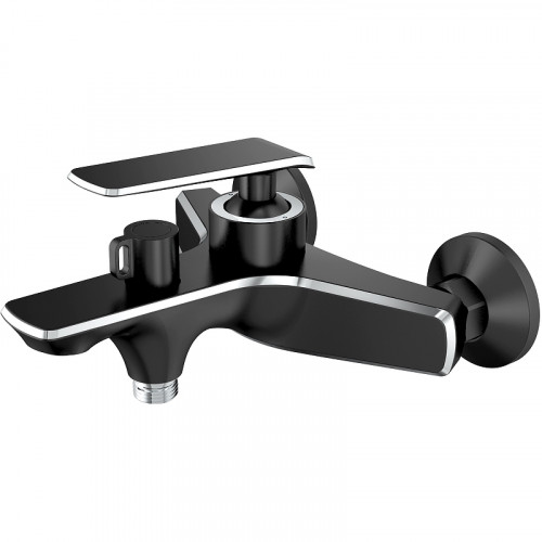 Смеситель для ванны Haiba HB60548-7 Черный Хром на стену