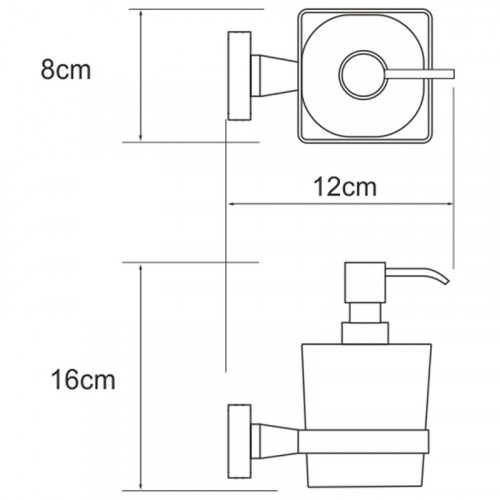 Дозатор для жидкого мыла WasserKRAFT Dill K-3999 Хром
