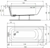 Акриловая ванна Ideal Standard Simplicity 160x70 W004301 без гидромассажа