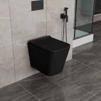 Унитаз Maretti Umbria UM10PBM51-560 подвесной Черный матовый с сиденьем Микролифт фарфор подвесной