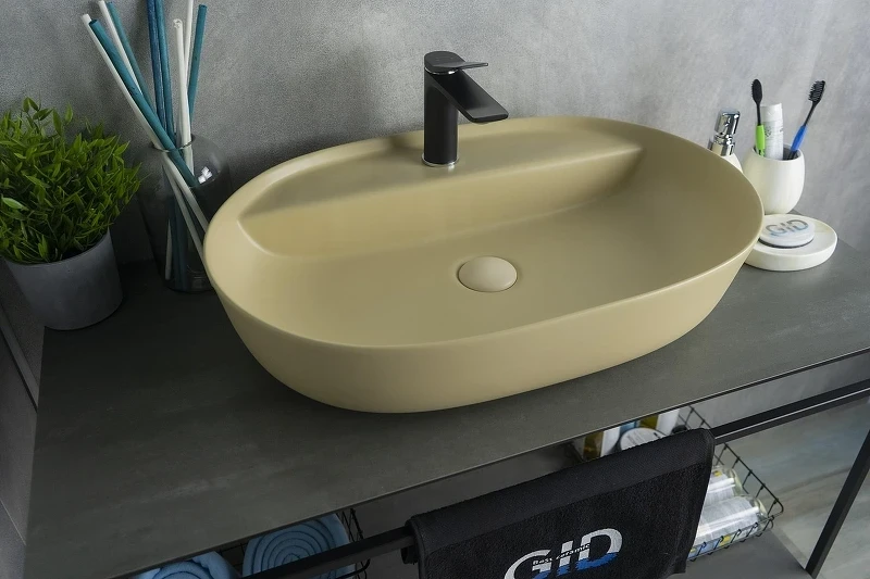 Раковина Gid Lago 60 Sr1346 53343 цвет Светло-коричневый матовый