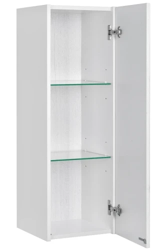 Подвесной шкаф Aquaton Сакура 33 R 1A220803SKW8R Ольха наварра Белый глянец МДФ / ЛДСП