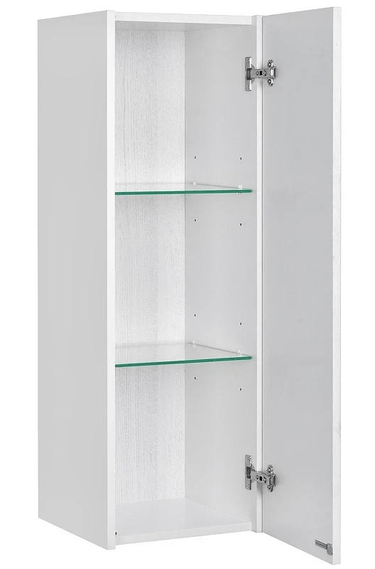 Подвесной шкаф Aquaton Сакура 33 R 1A220803SKW8R Ольха наварра Белый глянец МДФ / ЛДСП